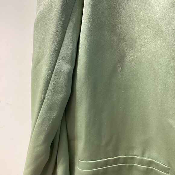 Alice + Olivia Denny Satin Crepe Blazer Jacket Green NWT Size 8 - Picture 11 of 16